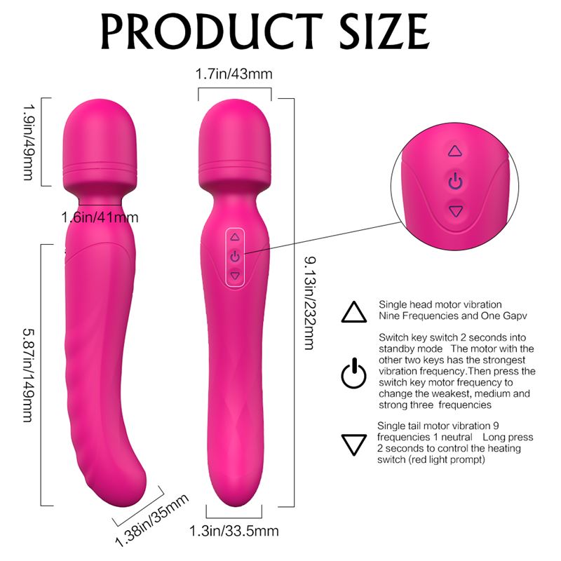 Iris Masajeador Calienta Vibrador Recargable Usb - Imagen 4