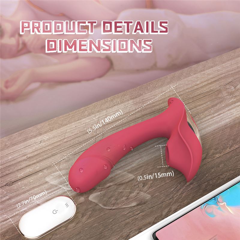 Vibrador Succionador Heart Of Ocean Control Remoto Recargable - Imagen 7