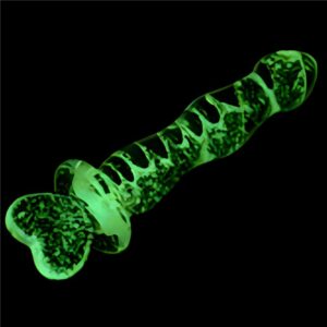 Glass Dildo Glow In The Dark Phantom Heart