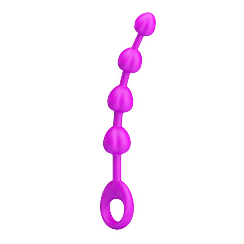 Varita Anal Silicona Flexible Beeds 19,5Cm X 2,3Cm - Imagen 2