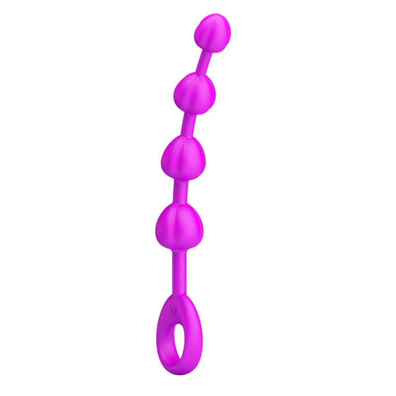 Varita Anal Silicona Flexible Beeds 19,5Cm X 2,3Cm - Imagen 3