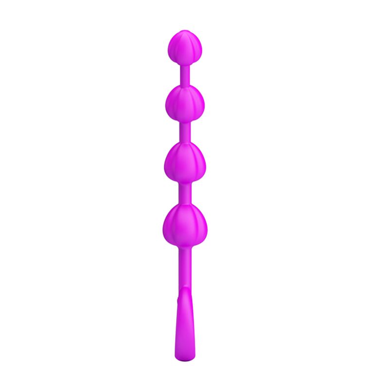 Varita Anal Silicona Flexible Beeds 19,5Cm X 2,3Cm - Imagen 4