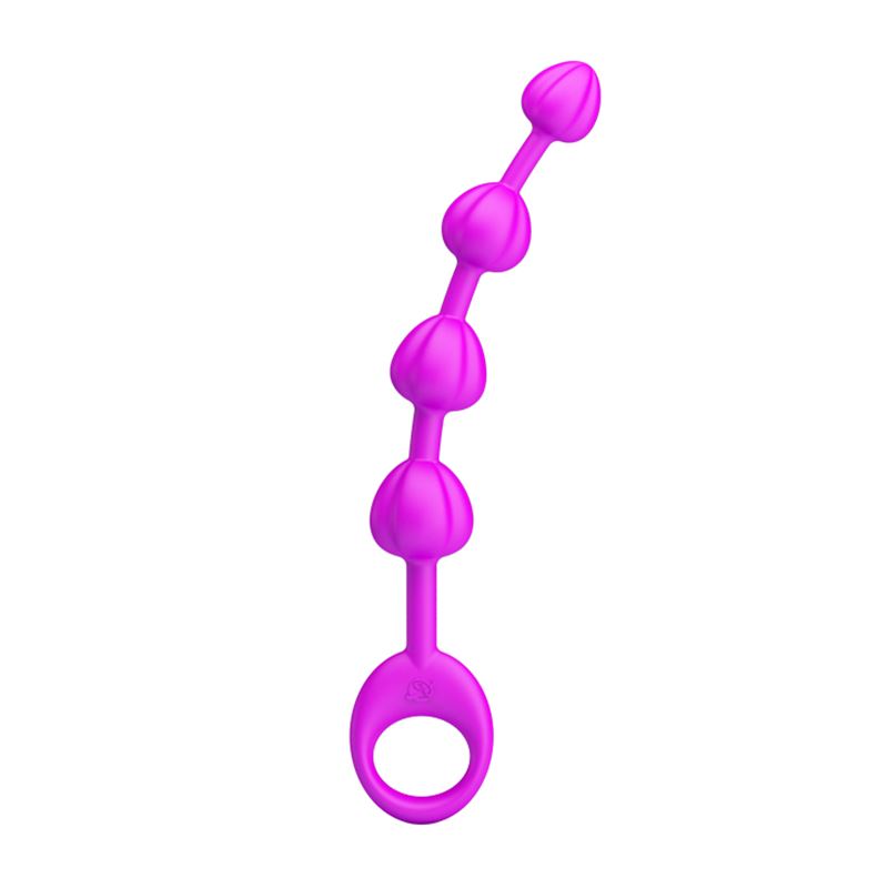 Varita Anal Silicona Flexible Beeds 19,5Cm X 2,3Cm