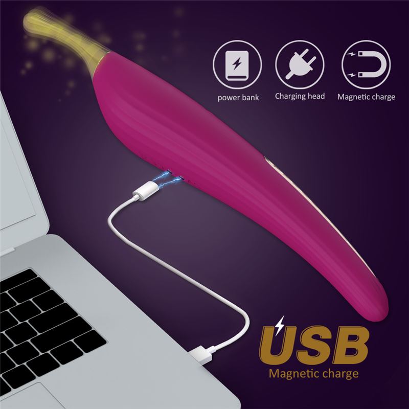 Vibrador Clitoris Do-Re-Mi 9 Funciones Usb Recargable 21Cm X 3Cm - Imagen 6