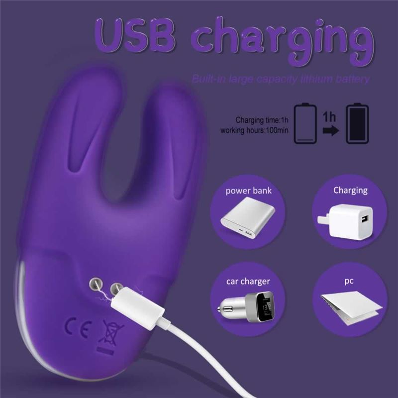 Vibrador Uu Recargable Usb 7 Funciones 9Cm X 5Cm - Imagen 4