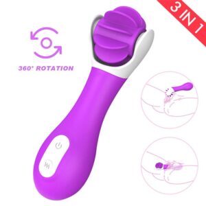 Hunter Vibrador Multifuncional Lenguas Giratorias Recargable USB