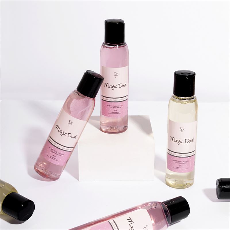 Magic Dual Aceite Sensual Para Masajes Y Lubricante- Aroma Frutos Rojos - Imagen 3