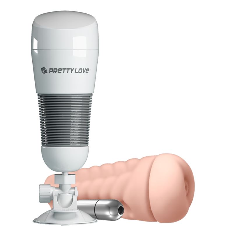 Masturbador Vibrador Hedy Con Base - Imagen 2