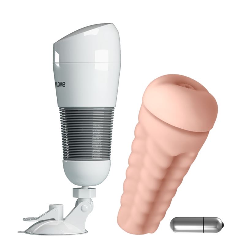 Masturbador Vibrador Hedy Con Base - Imagen 3