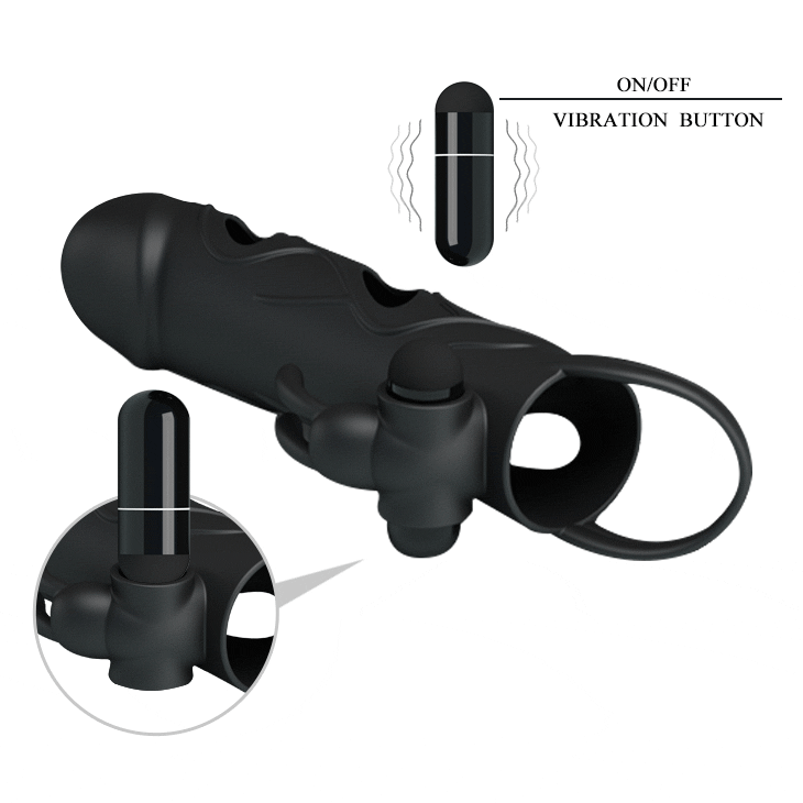 Funda Potenciadora Doble - Extiende Y Estimula Una Fuerte Erección - Imagen 5