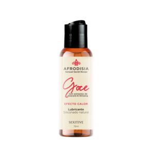 Lubricante Siliconado Natural Afrodisia Goce Efecto Calor 75Ml