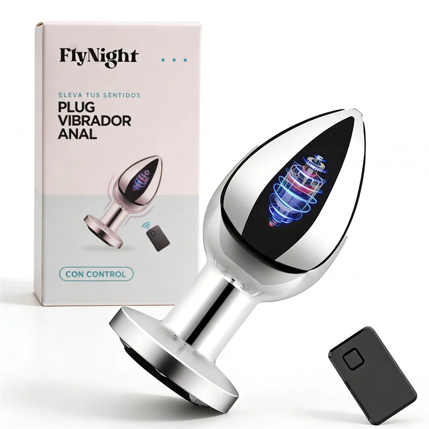Plug Vibrador Anal Plateado / C9031 - Imagen 7