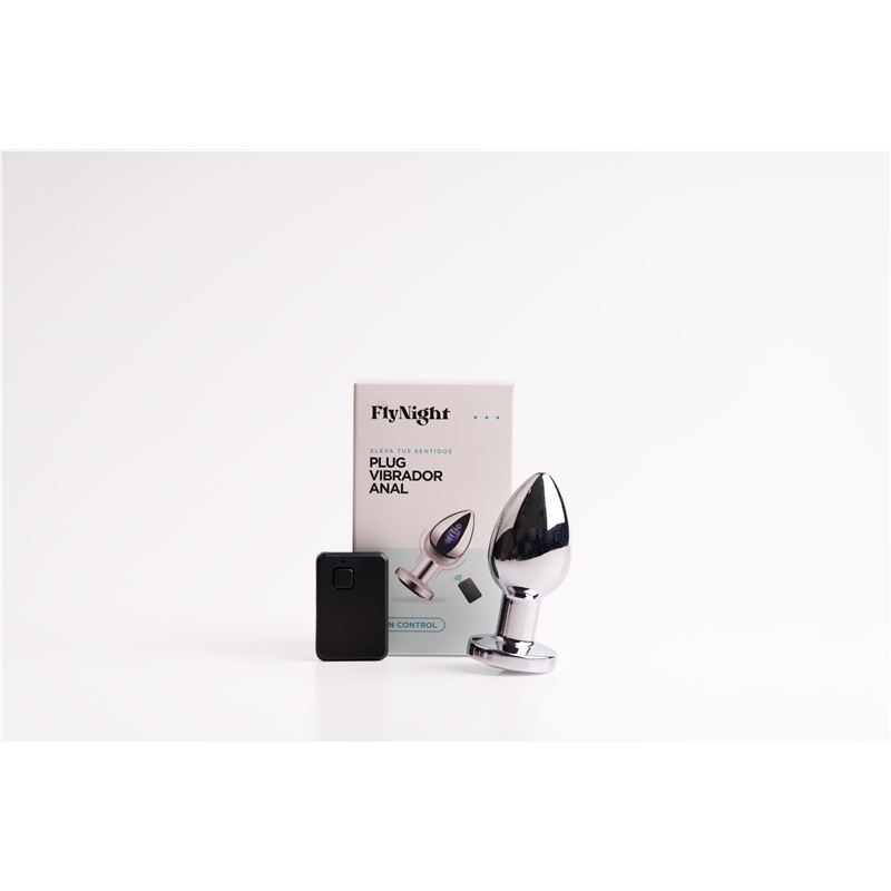 Plug Vibrador Anal Plateado / C9031