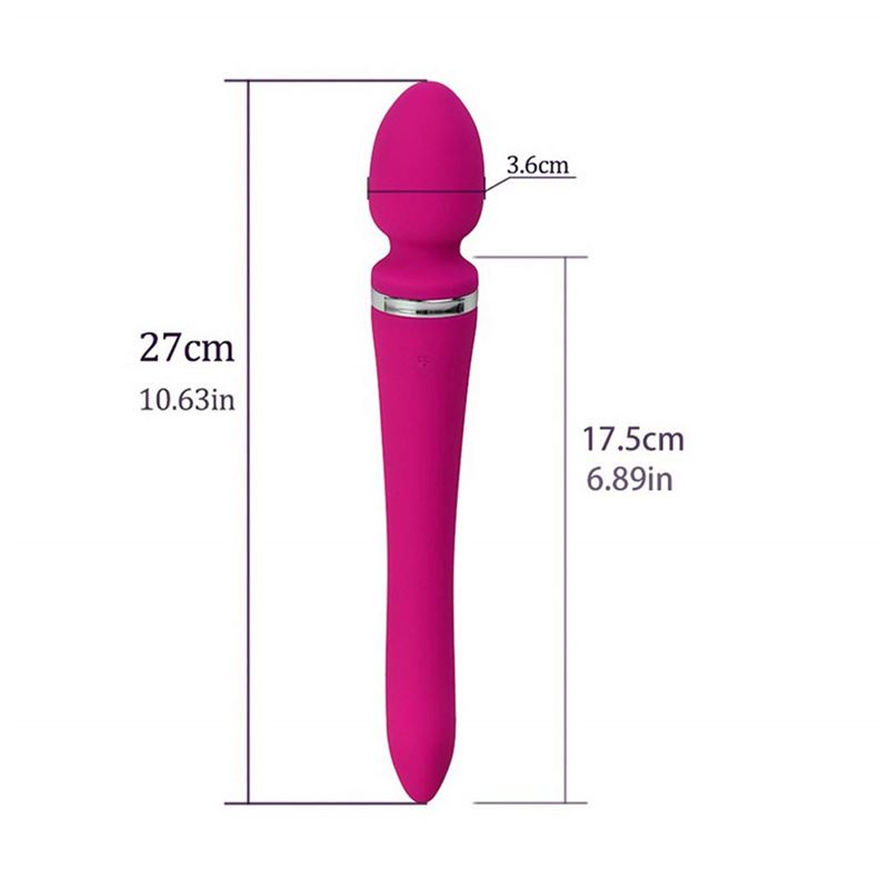 Vibrador Dual Super Flex Negro / C9006 - Imagen 4