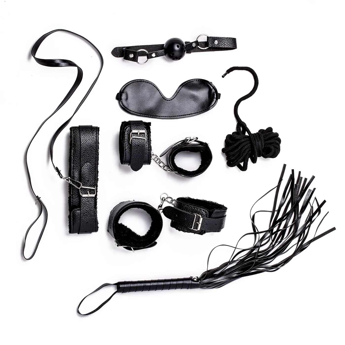 ***Kit Bondage 7 Piezas Negro - Imagen 7