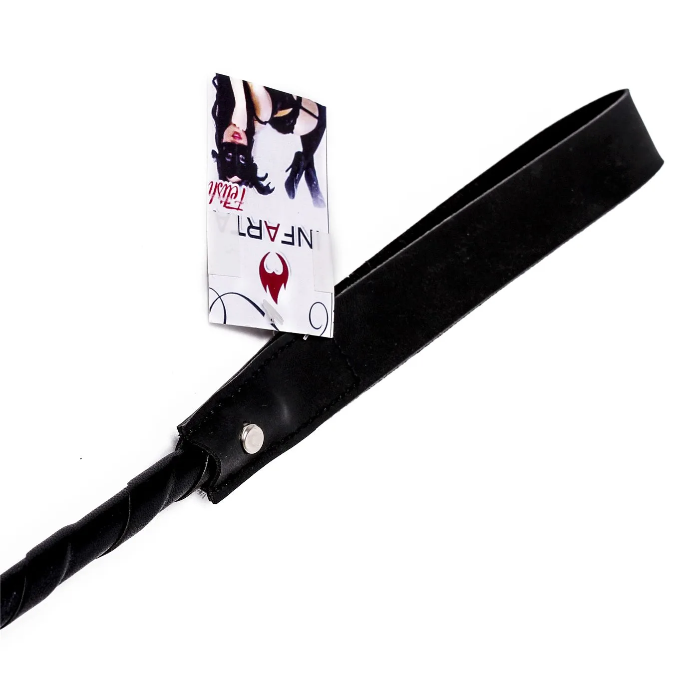 Fusta Grande 60Cm - Eco-Cuero Negro - Imagen 3
